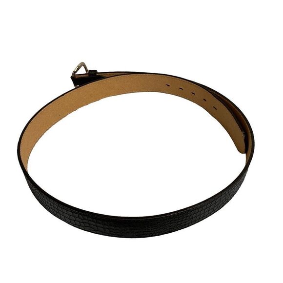 FRONTIER SERIES - ALLIGATOR GRAIN SPLIT COWHIDE BONDED LEATHER LINED BELT  - S3 - Picture 6 of 9